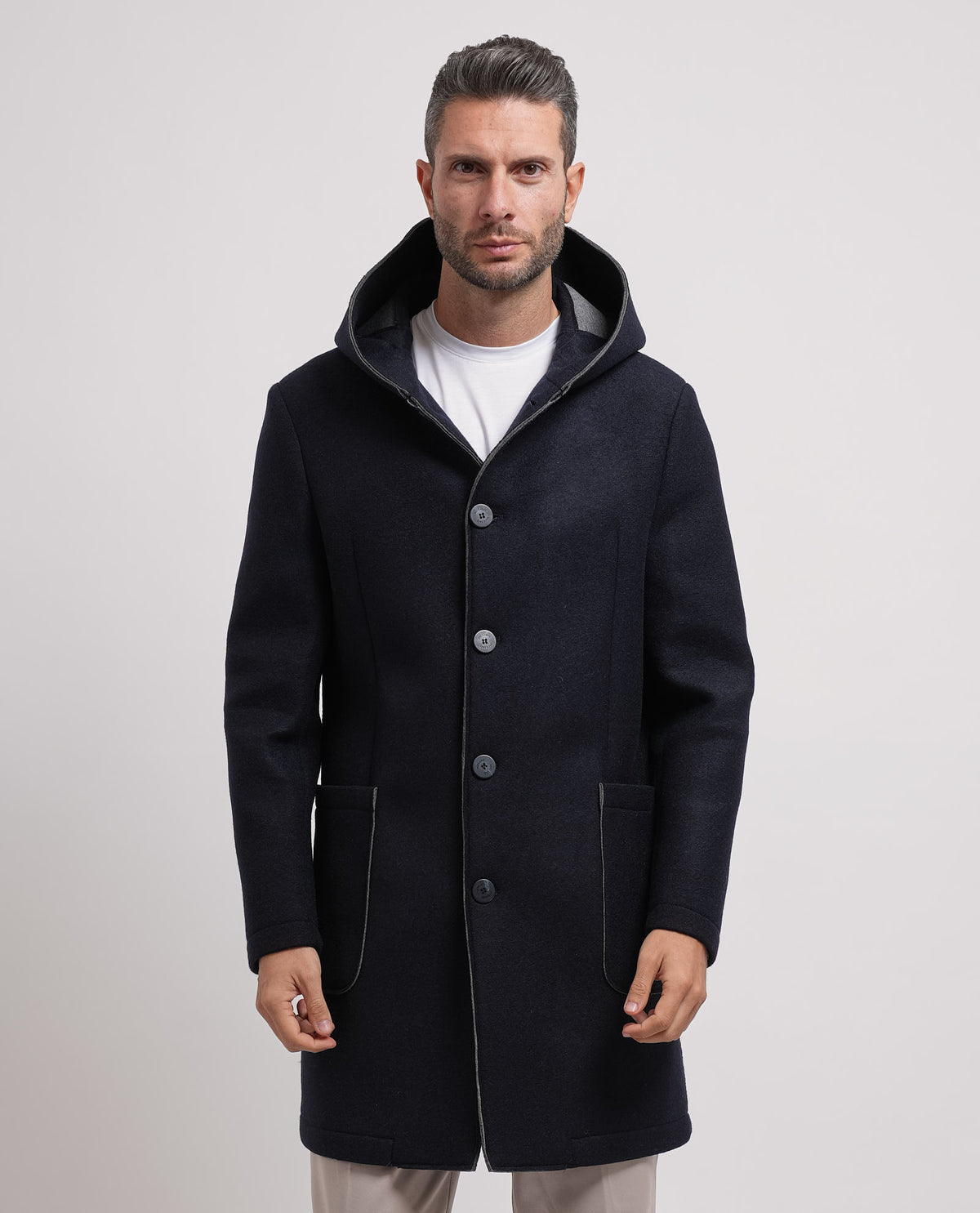 Cappotto uomo Mulish con cappuccio 