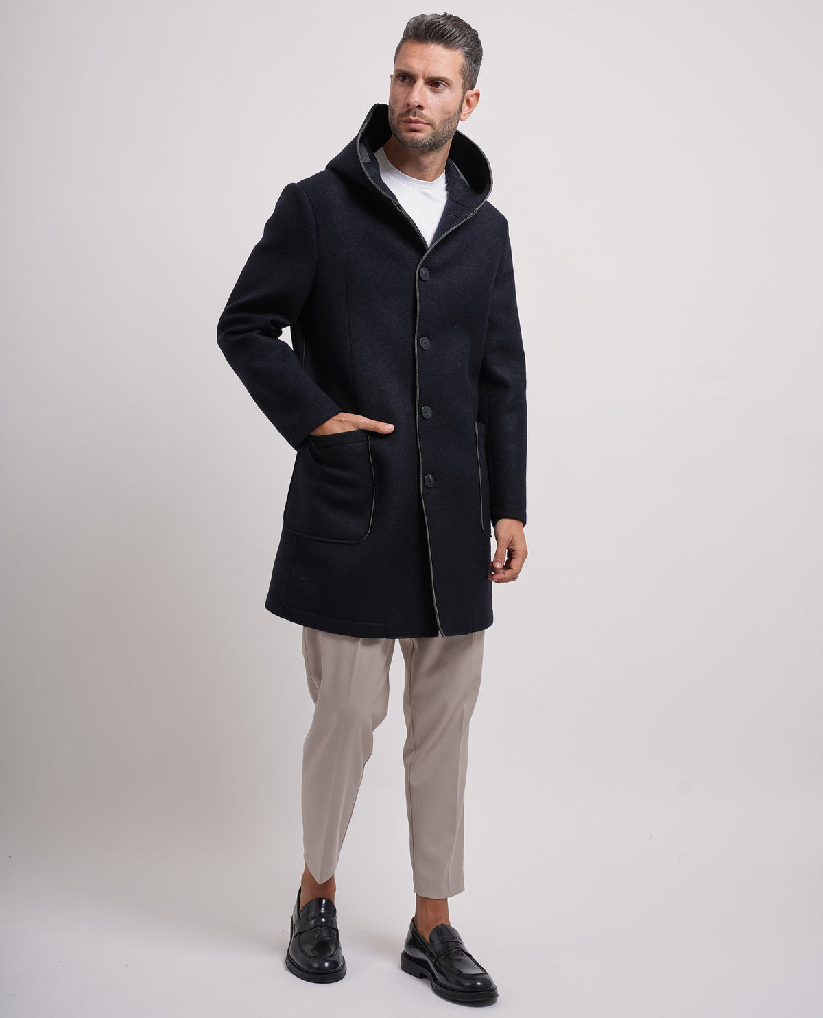 Cappotto uomo Mulish con cappuccio 