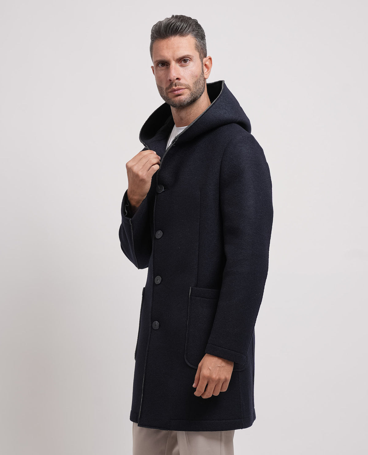 Cappotto uomo Mulish con cappuccio 