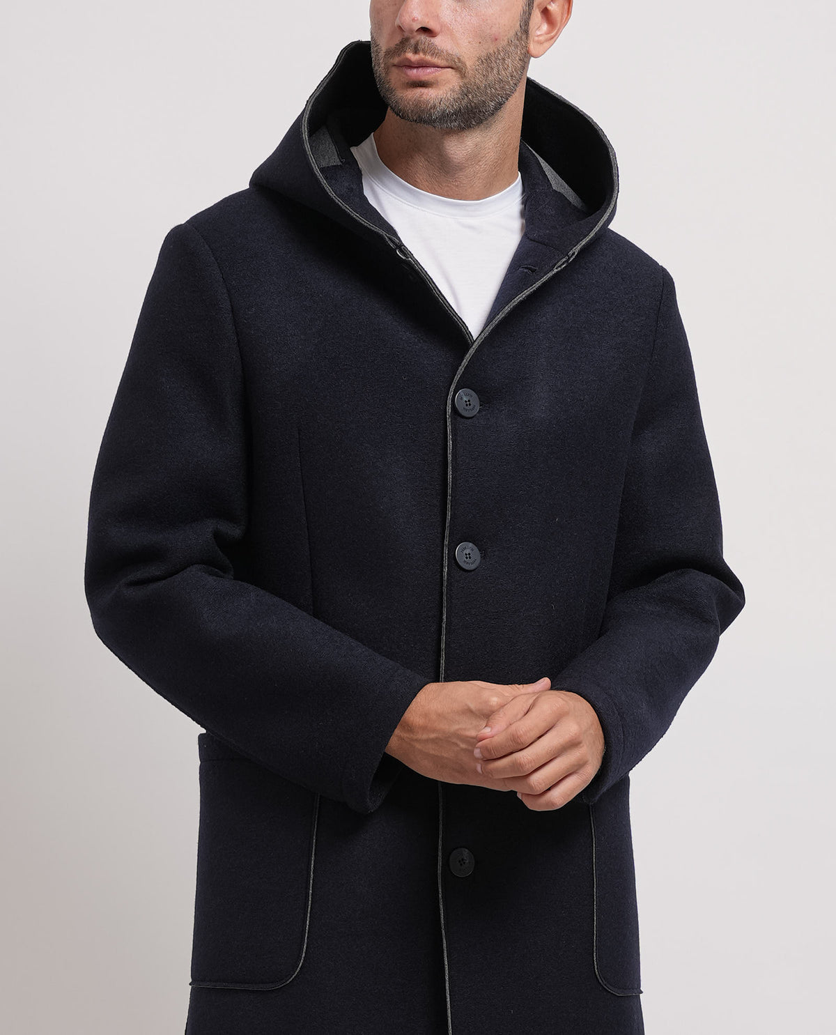Cappotto uomo Mulish con cappuccio 