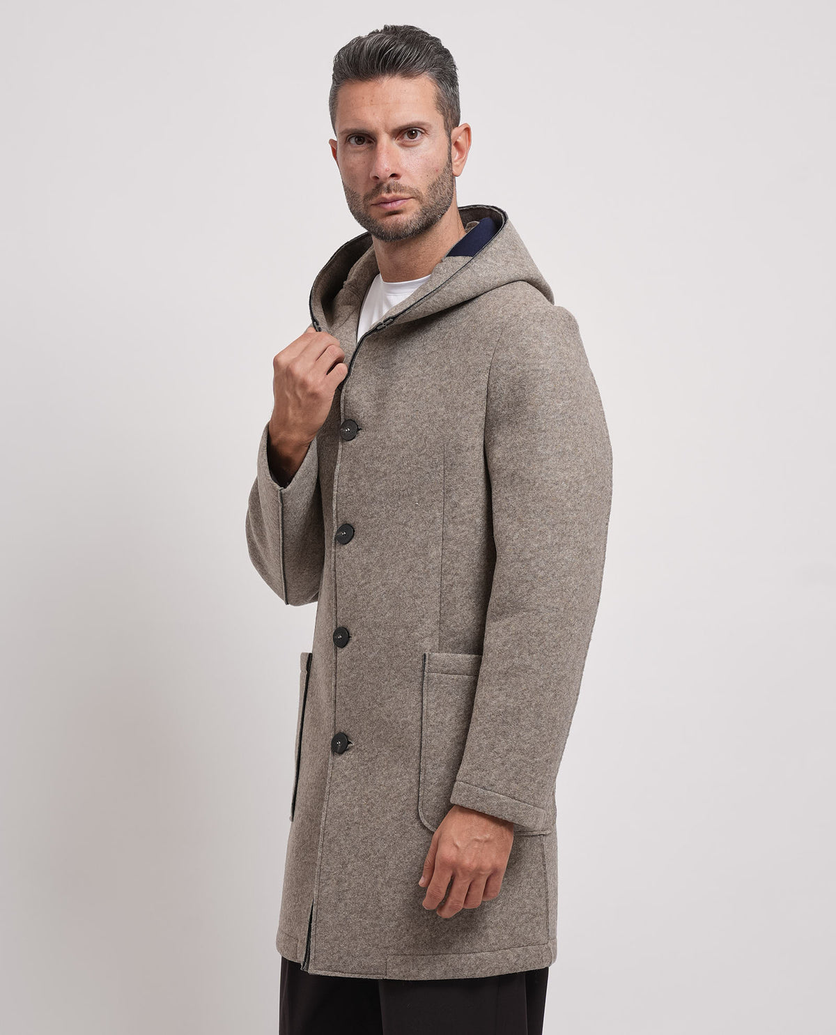 Cappotto uomo Mulish con cappuccio 