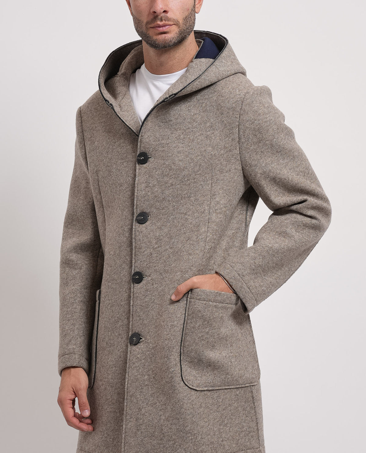Cappotto uomo Mulish con cappuccio 