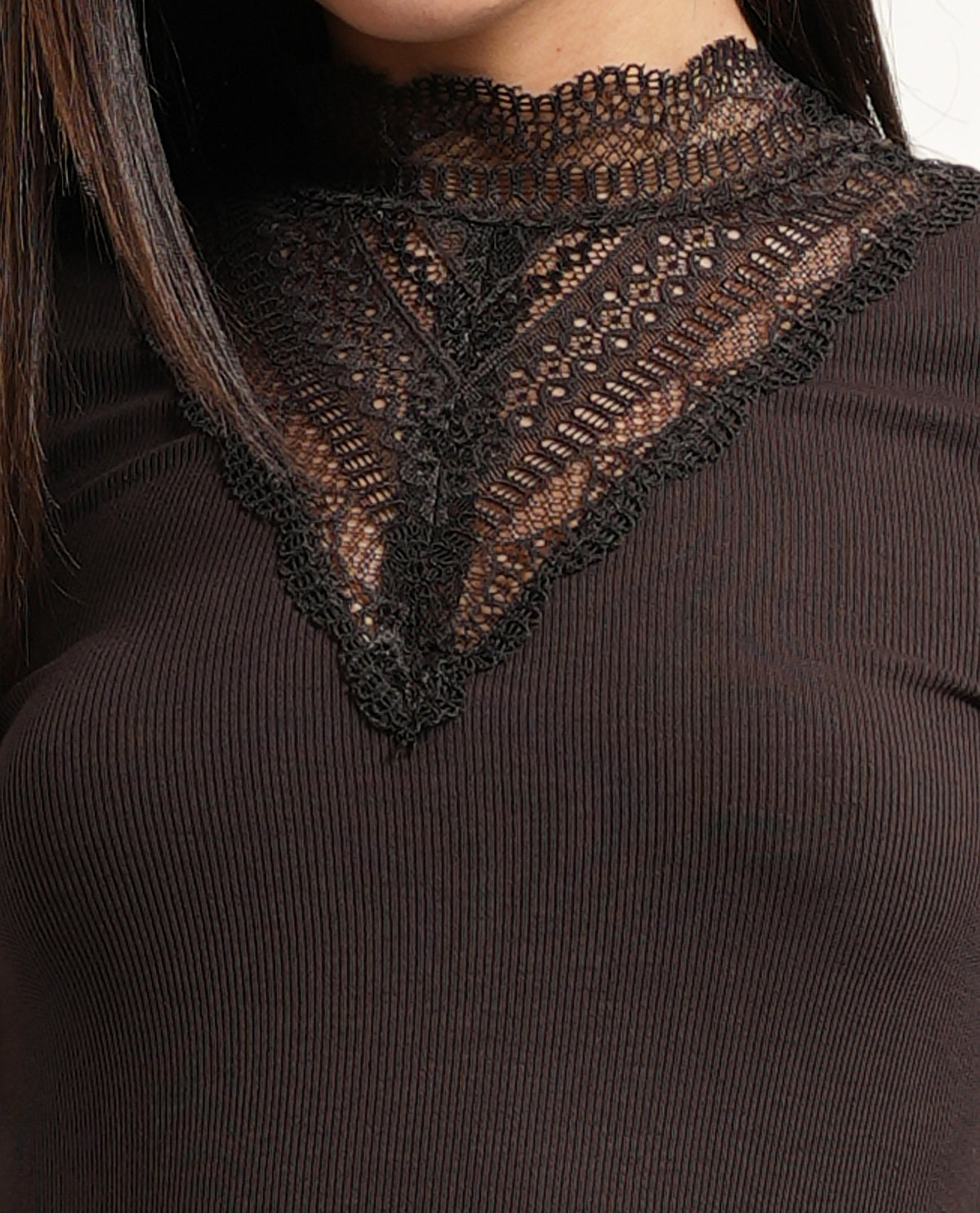 Maglia Only donna con dettagli in pizzo 