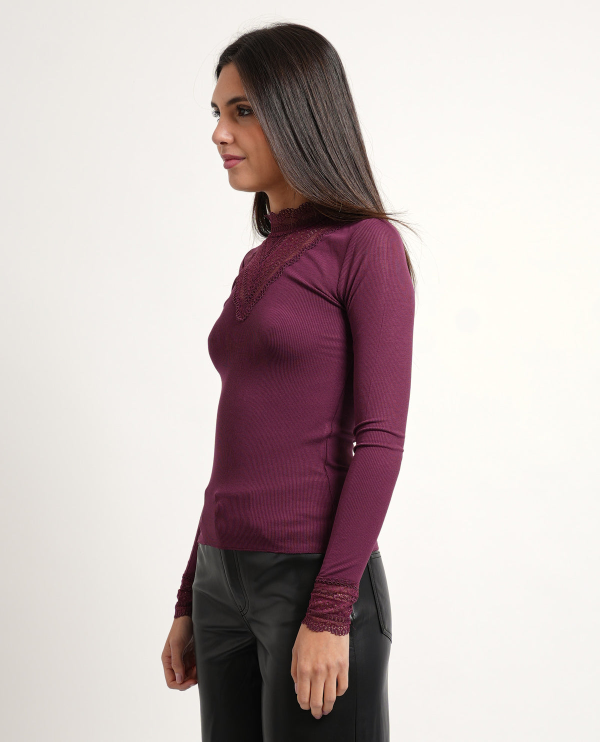 Maglia Only donna con dettagli in pizzo 