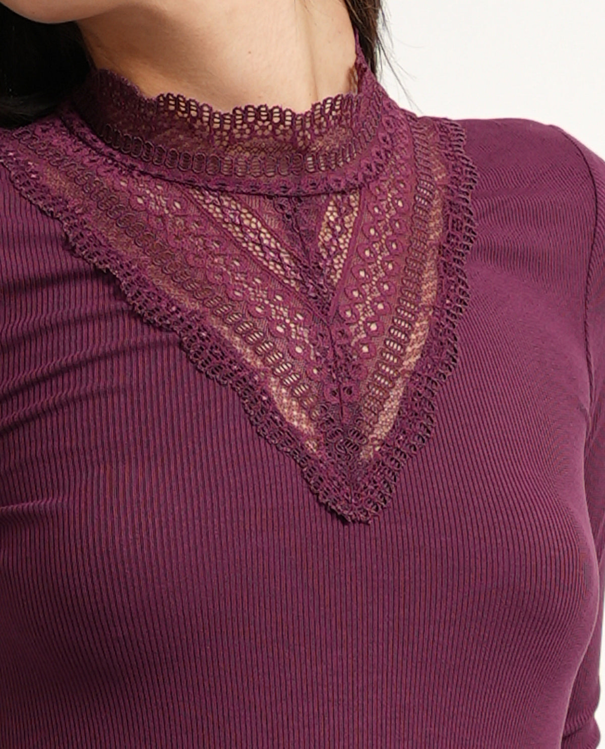 Maglia Only donna con dettagli in pizzo 