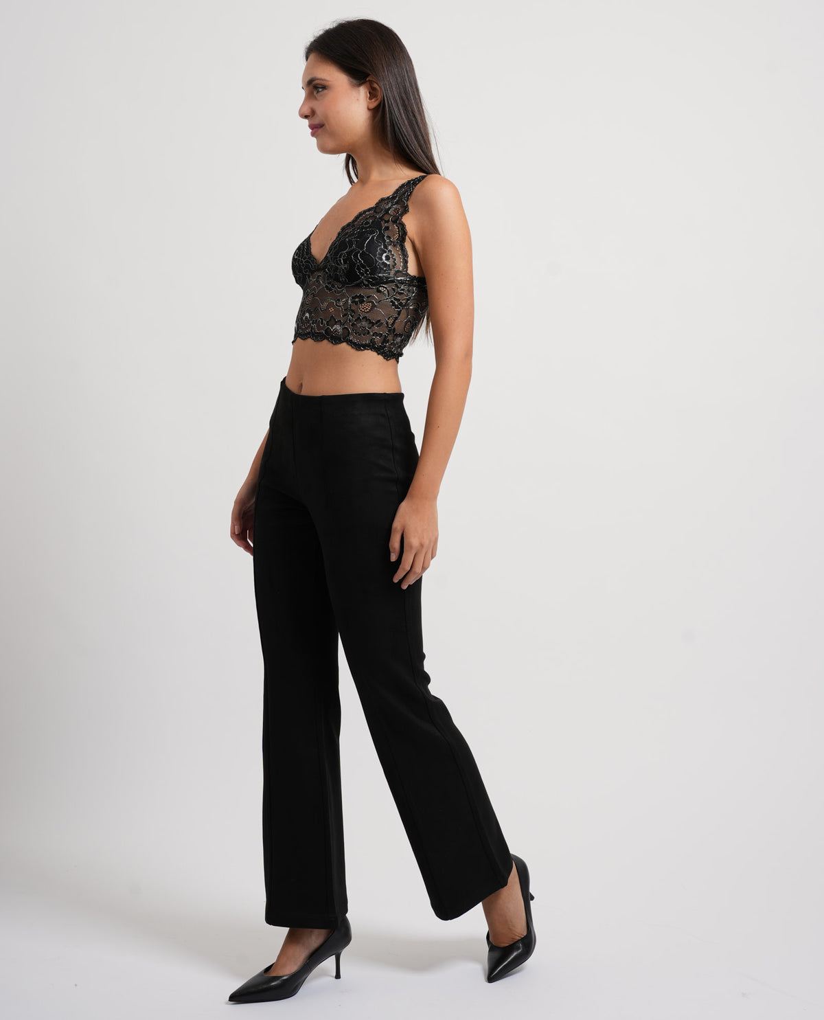 Top donna Only con ricami all-over 