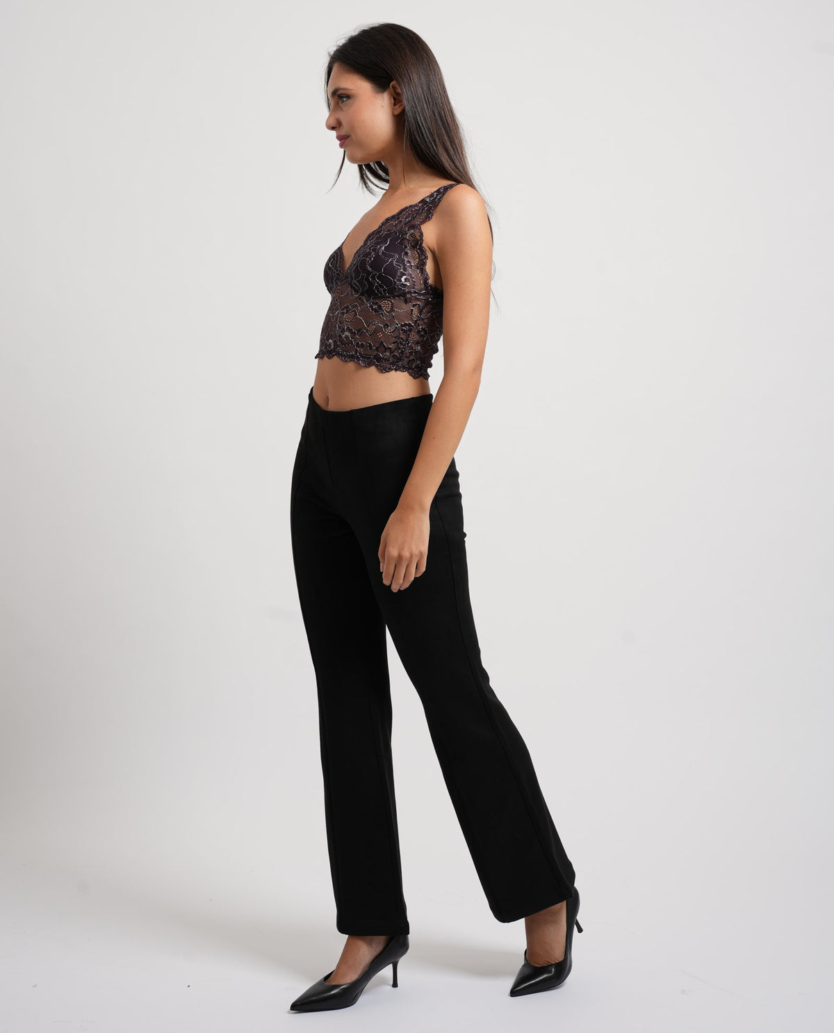 Top donna Only con ricami all-over 