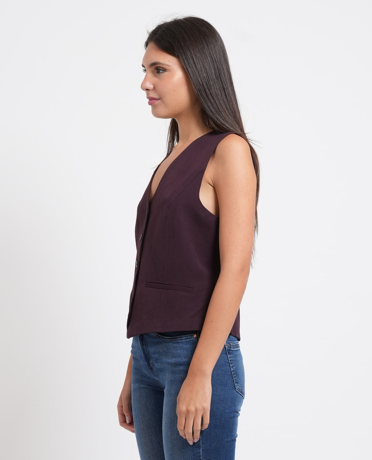 Gilet donna Only con bottoni 