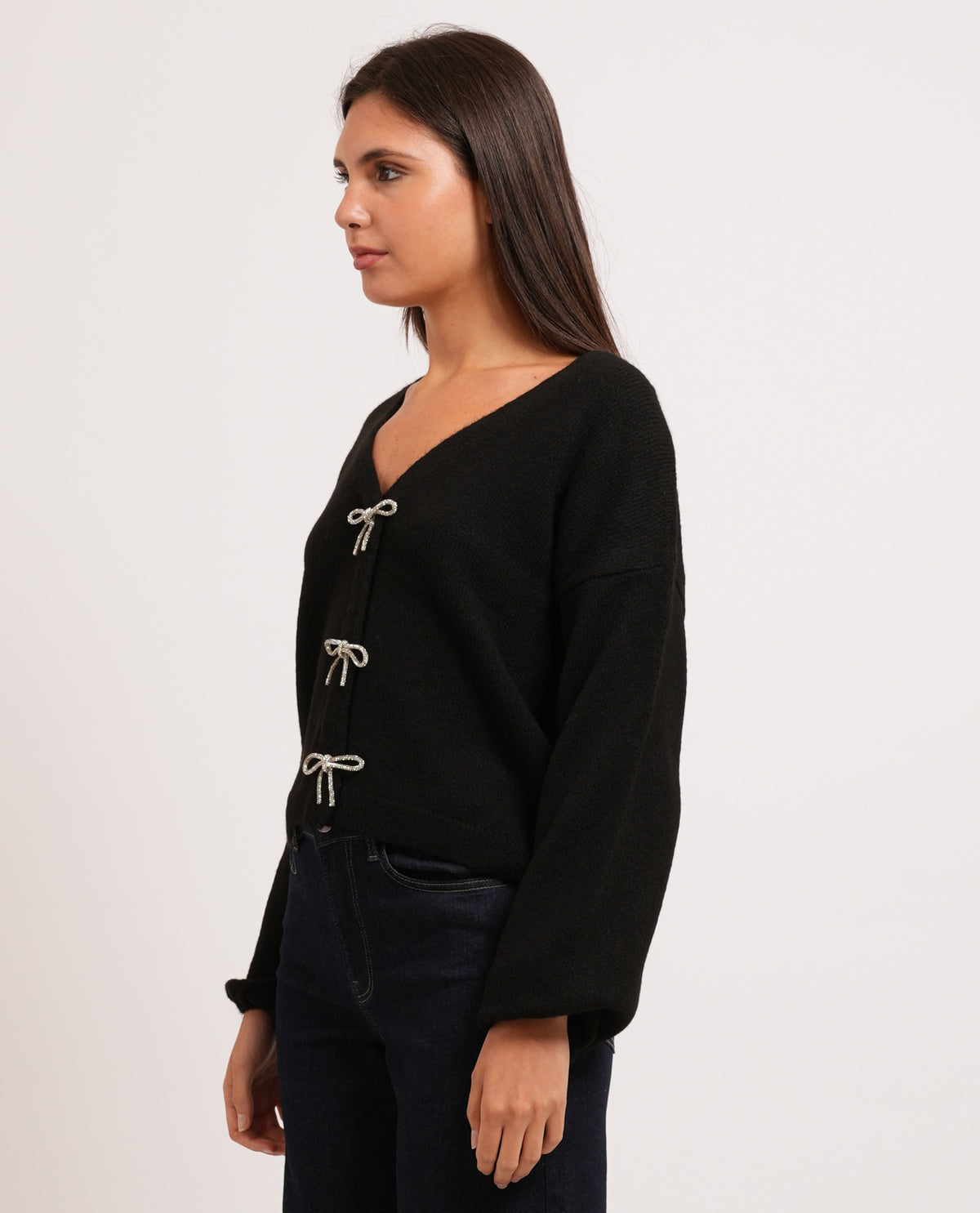 Maglione Only donna con scollo a V 