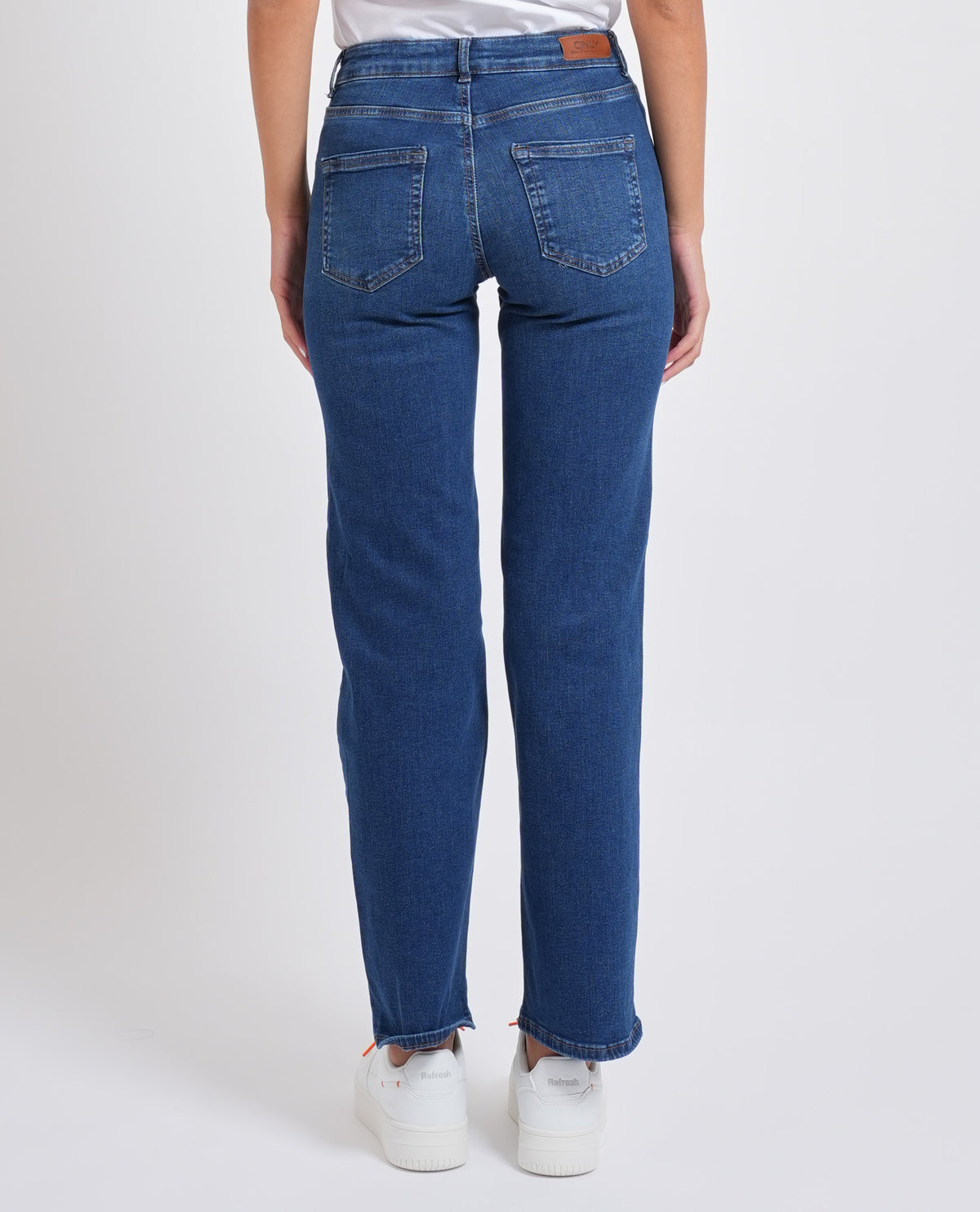 Jeans donna Only a vita media Straight Fit 