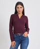 Only women's sweater with a wide neckline