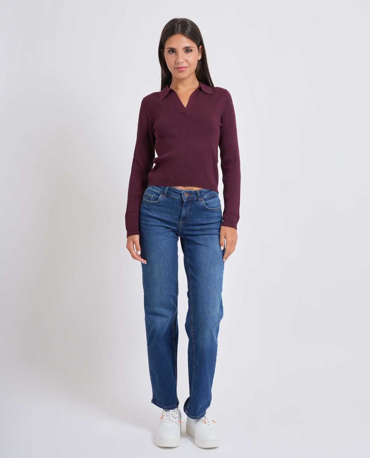 Pullover donna Only con ampia scollatura 
