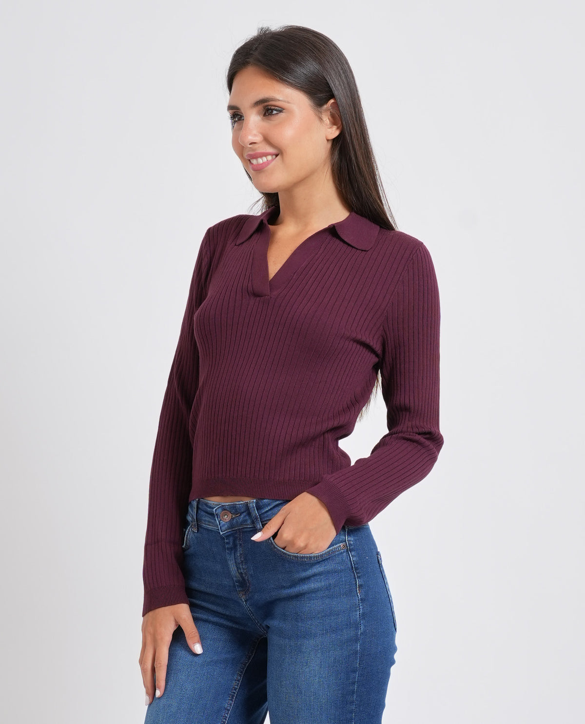 Pullover donna Only con ampia scollatura 