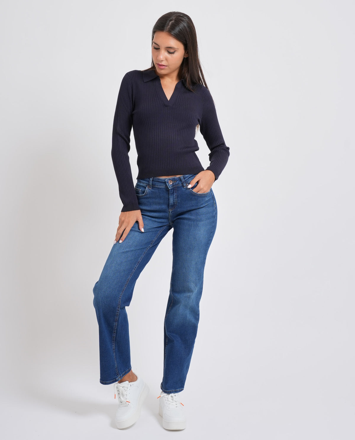 Pullover donna Only con ampia scollatura 