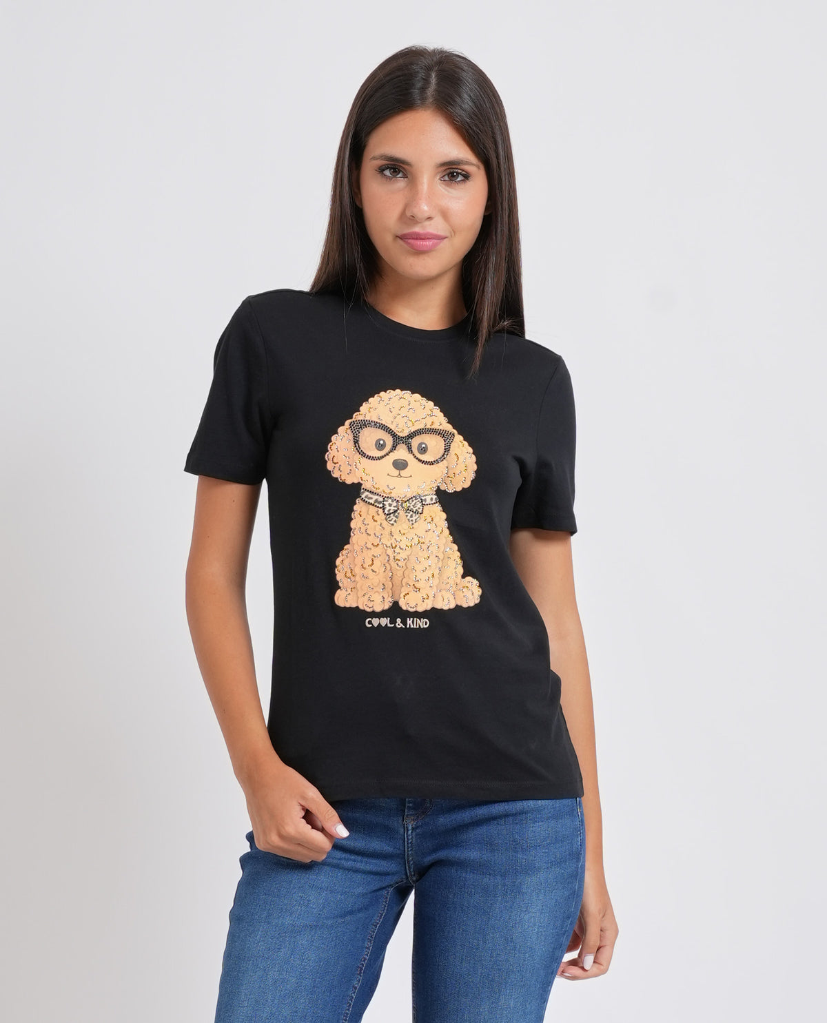 T-shirt donna Only con applicazione 
