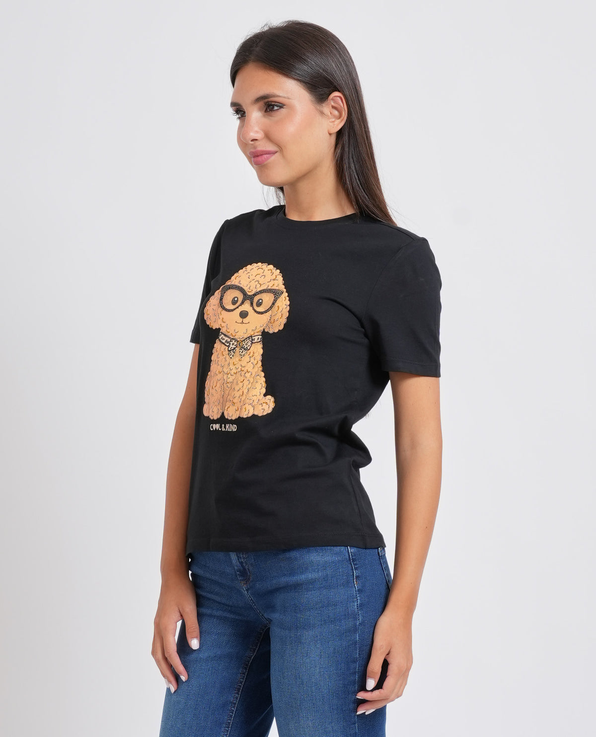 T-shirt donna Only con applicazione 