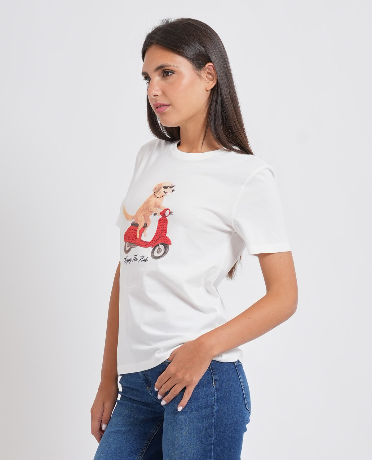 T-shirt donna Only con applicazione 