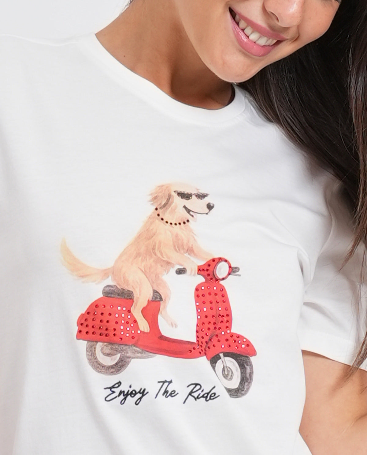 T-shirt donna Only con applicazione 