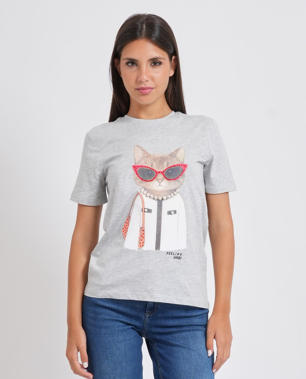 T-shirt donna Only con applicazione 