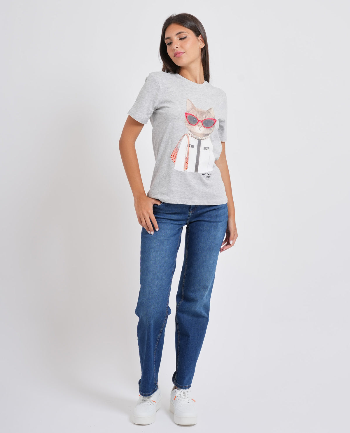 T-shirt donna Only con applicazione 