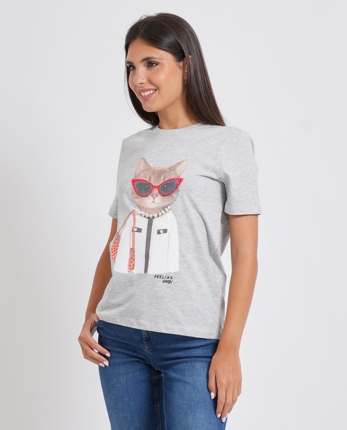 T-shirt donna Only con applicazione 