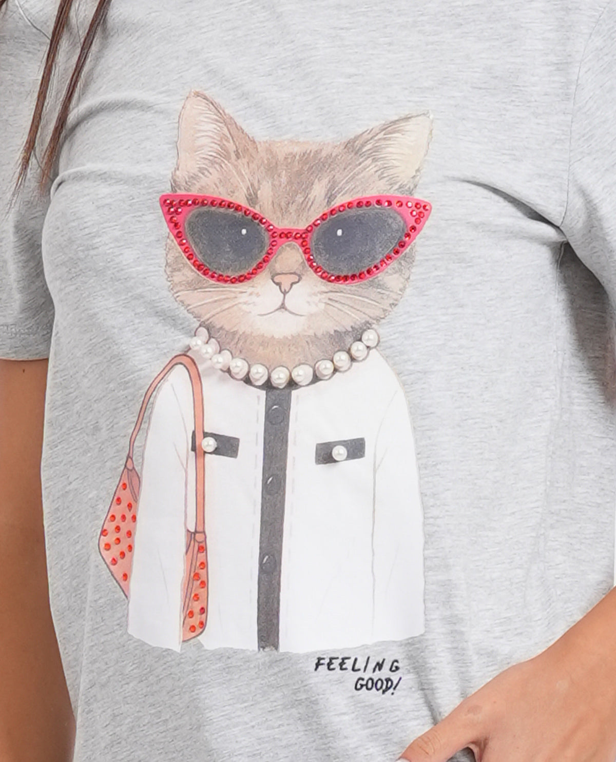 T-shirt donna Only con applicazione 