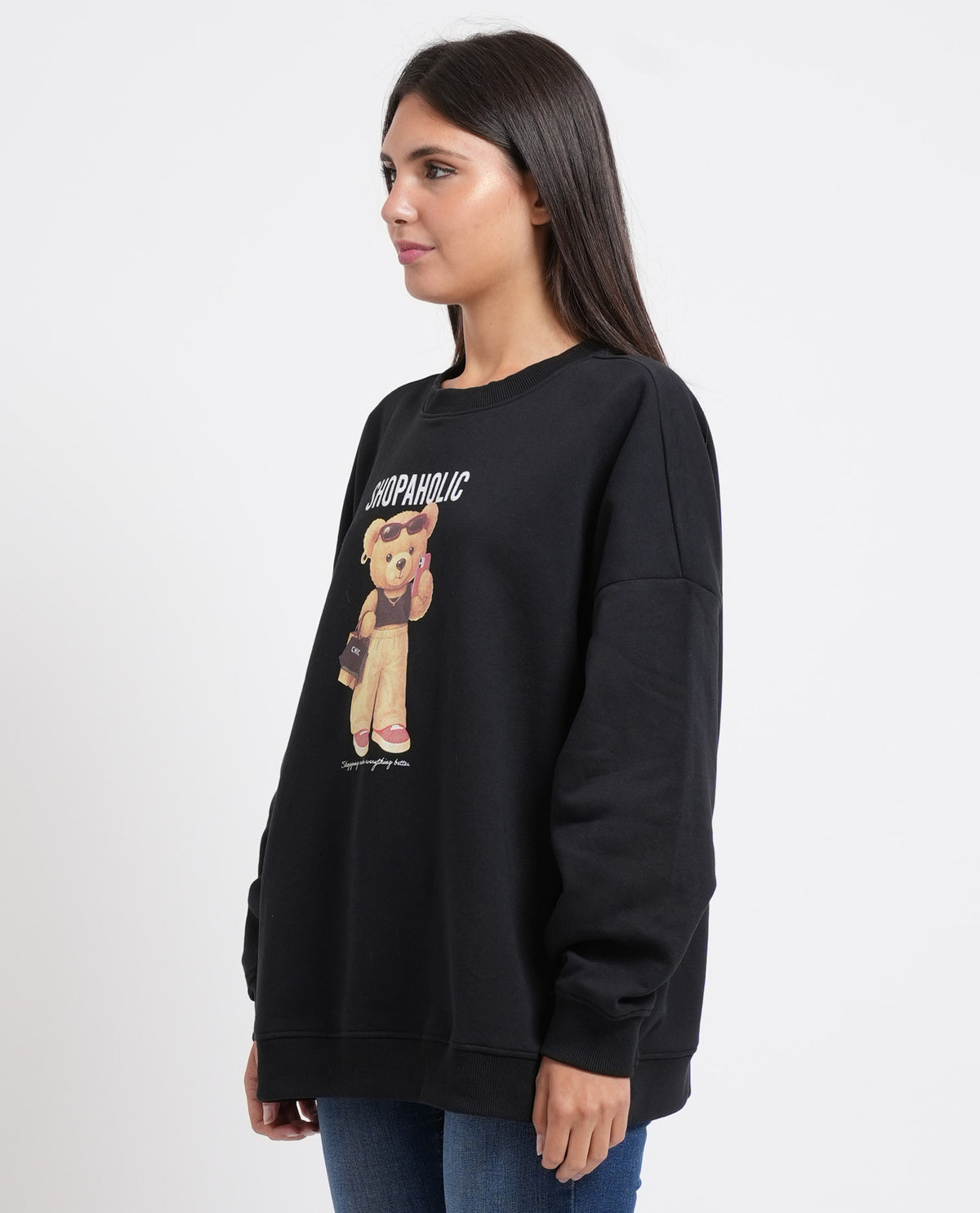 Felpa donna Only spalle cadenti 