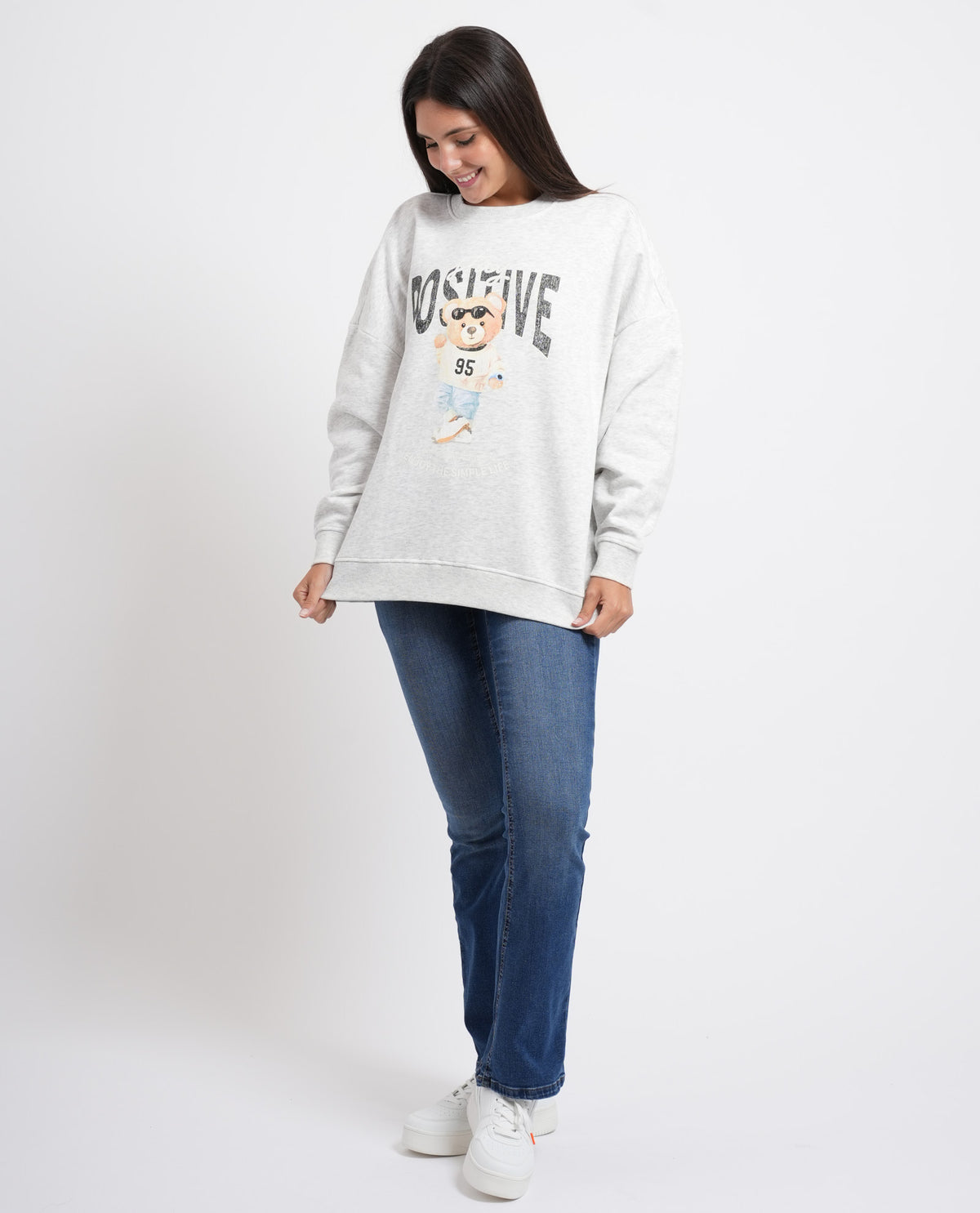 Felpa donna Only spalle cadenti 