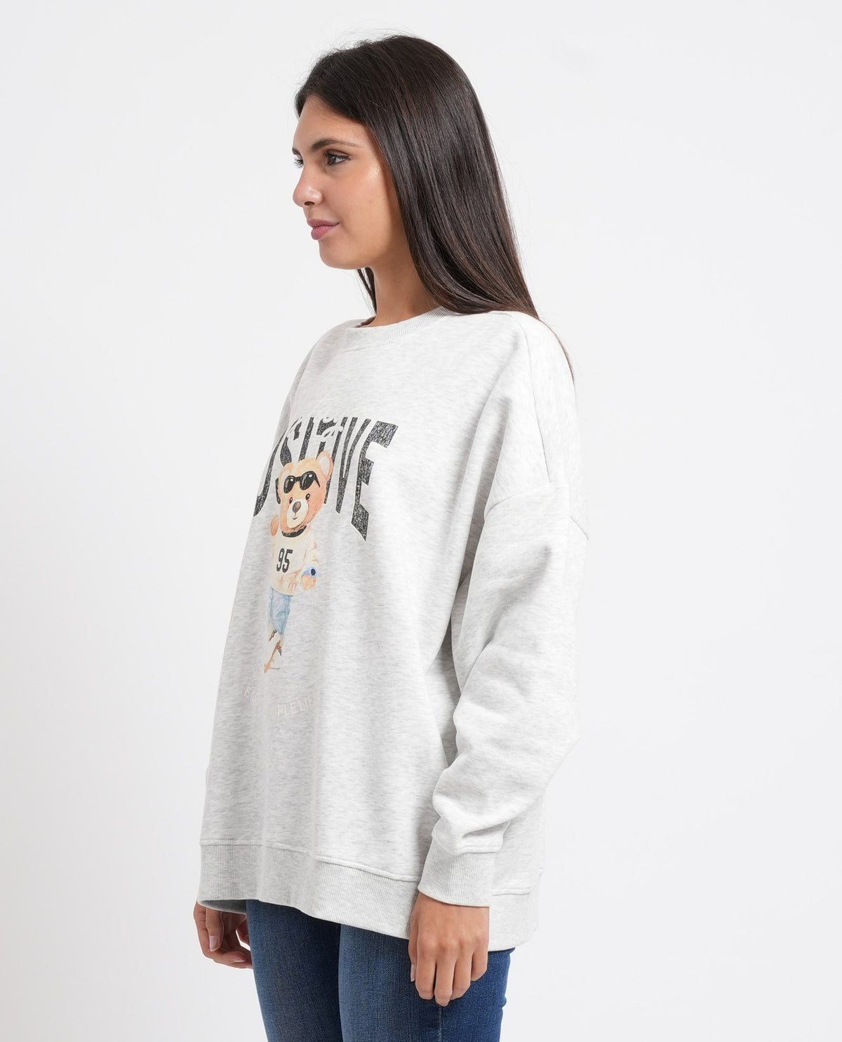 Felpa donna Only spalle cadenti 