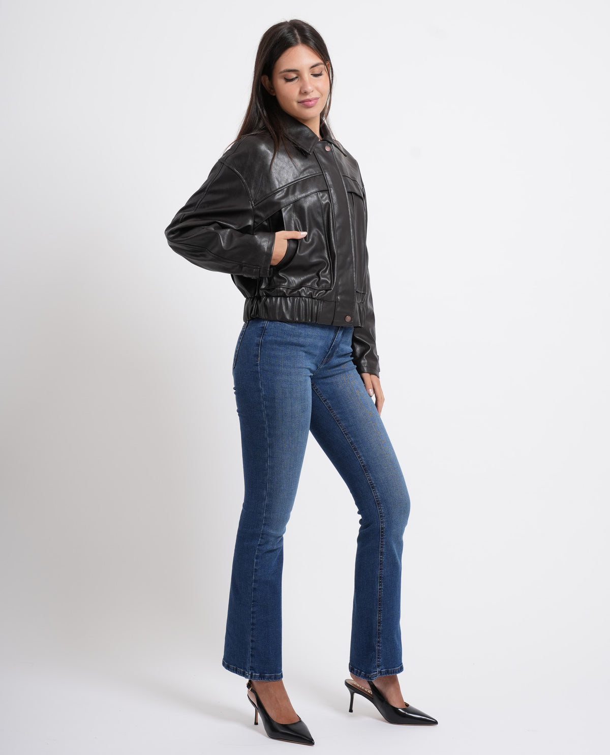 Giacca donna Only collo biker 