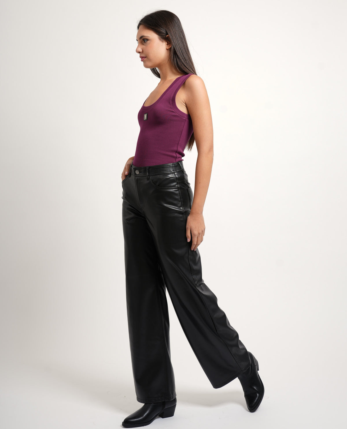 Pantaloni a vita alta Only donna 
