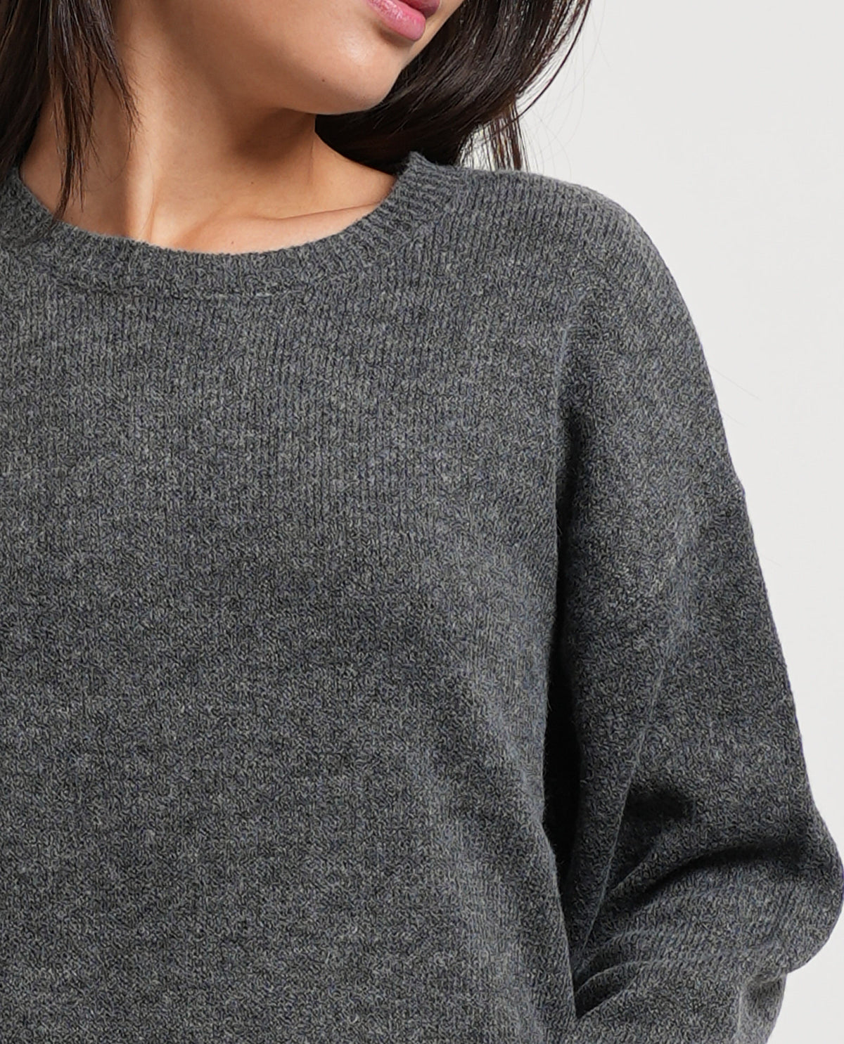 Maglione donna Only girocollo in misto lana 