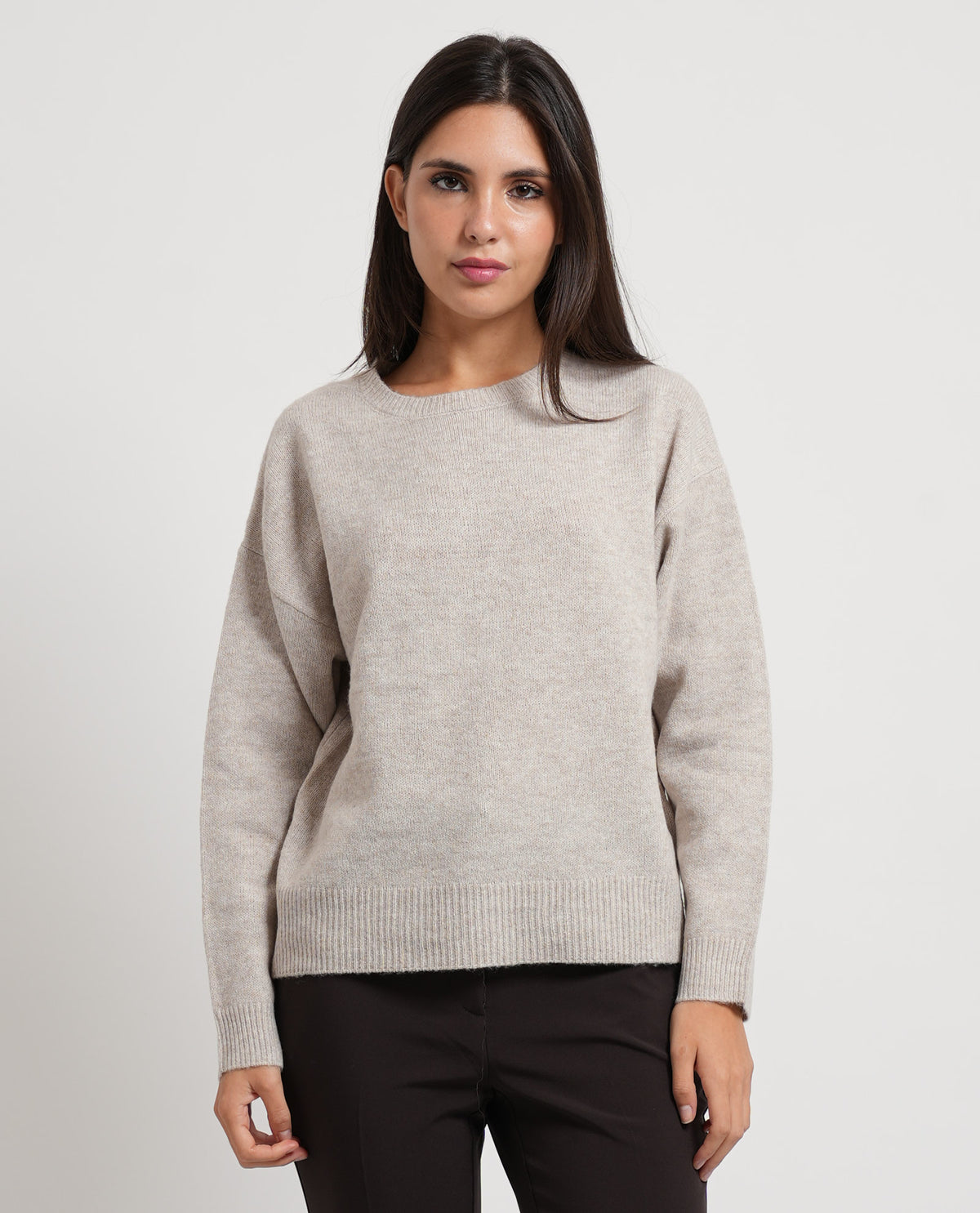 Maglione donna Only girocollo in misto lana 