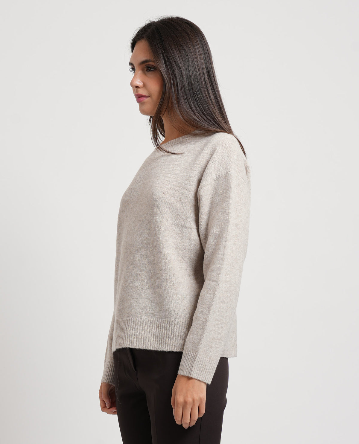Maglione donna Only girocollo in misto lana 