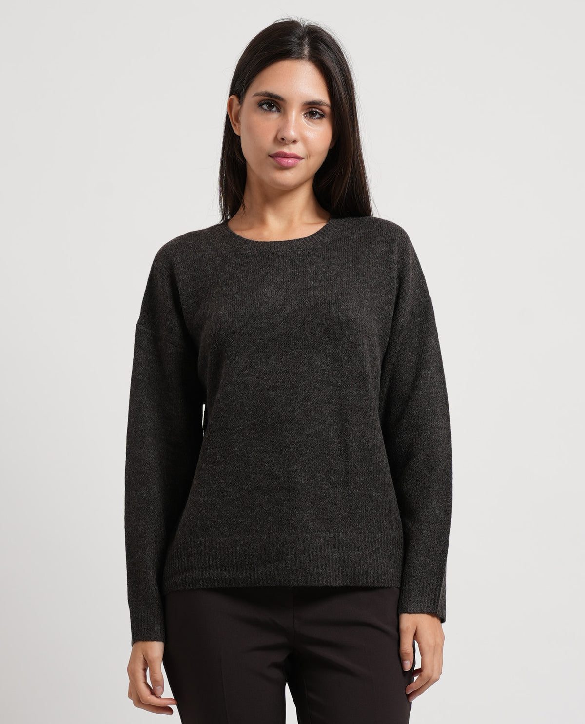 Maglione donna Only girocollo in misto lana 
