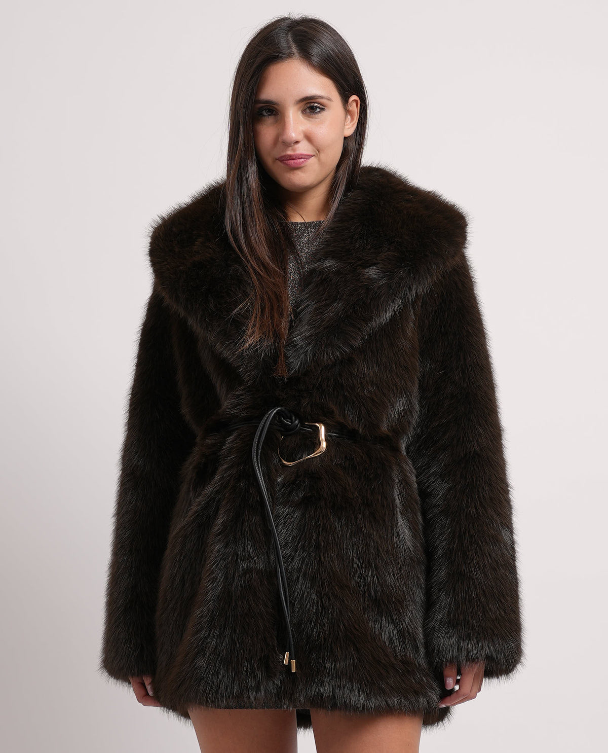 Cappotto donna Only con cintura in vita 