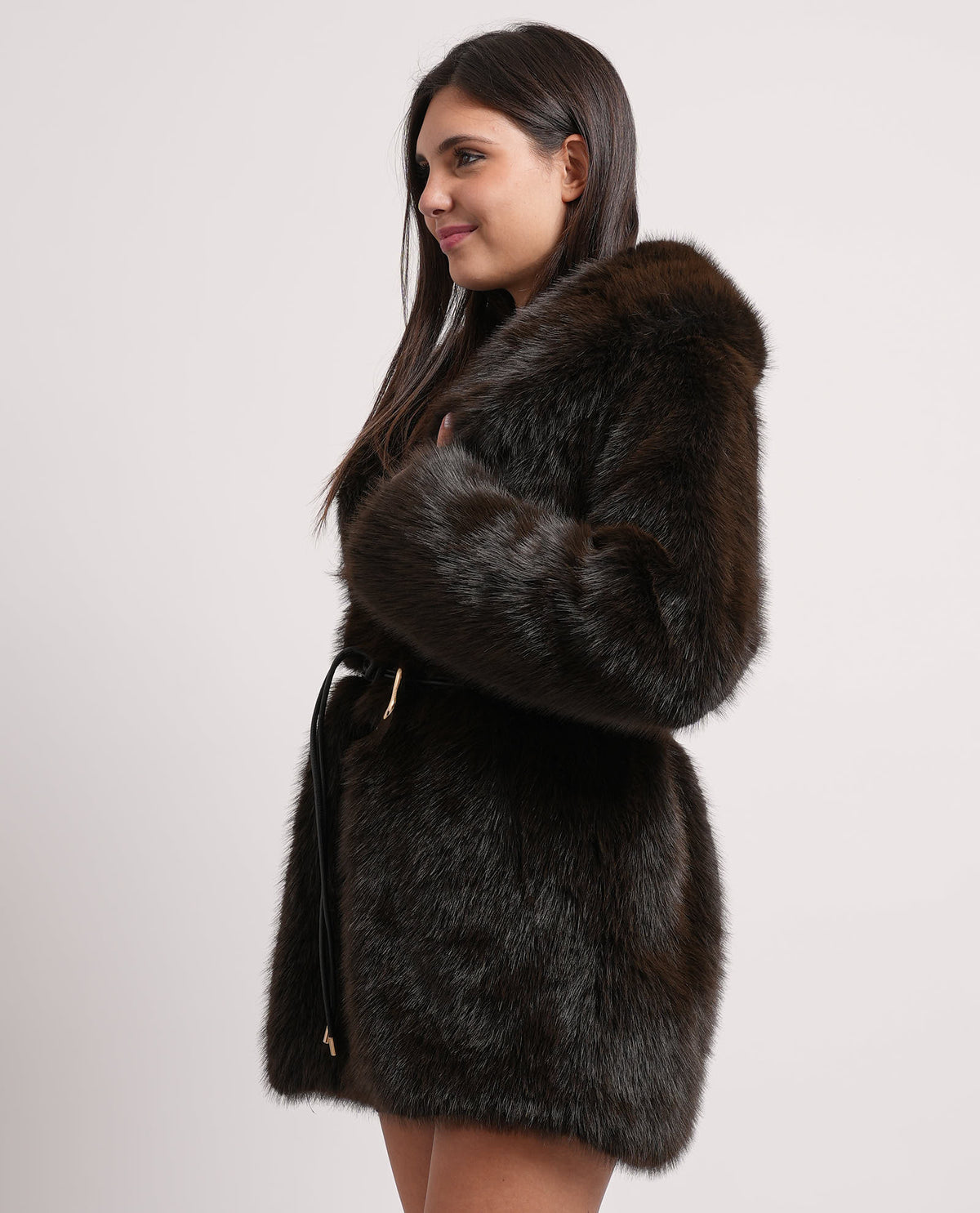 Cappotto donna Only con cintura in vita 