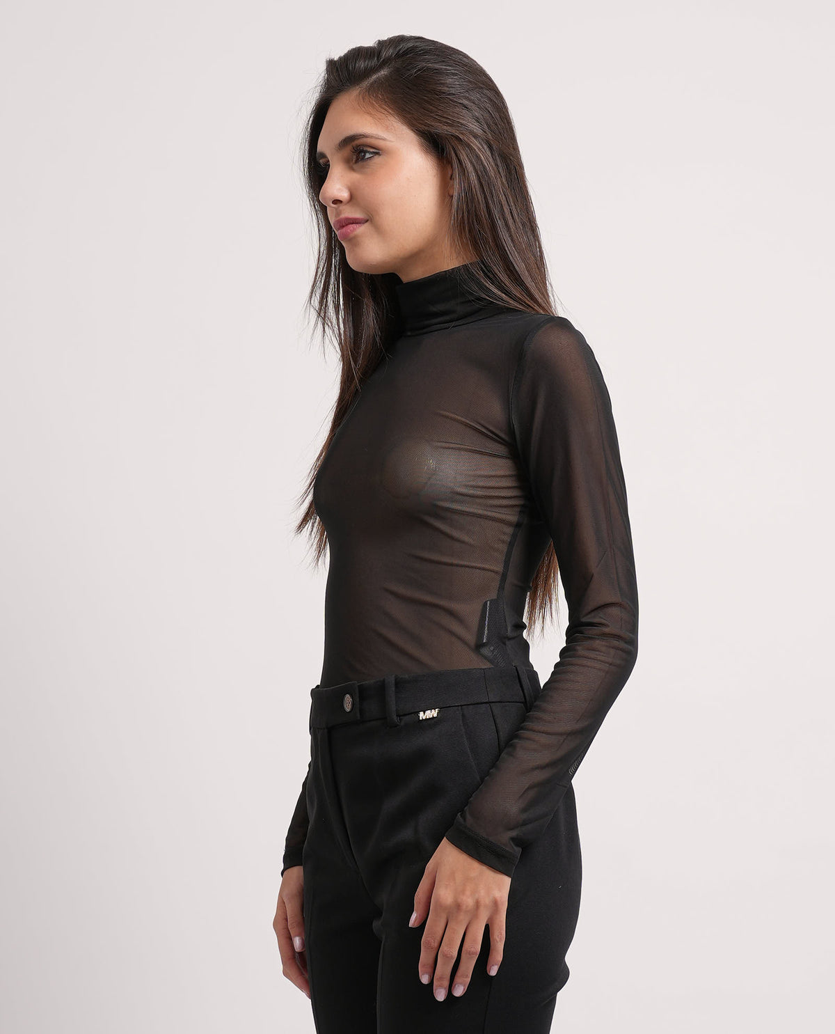 Body a manica lunga Only con collo alto 