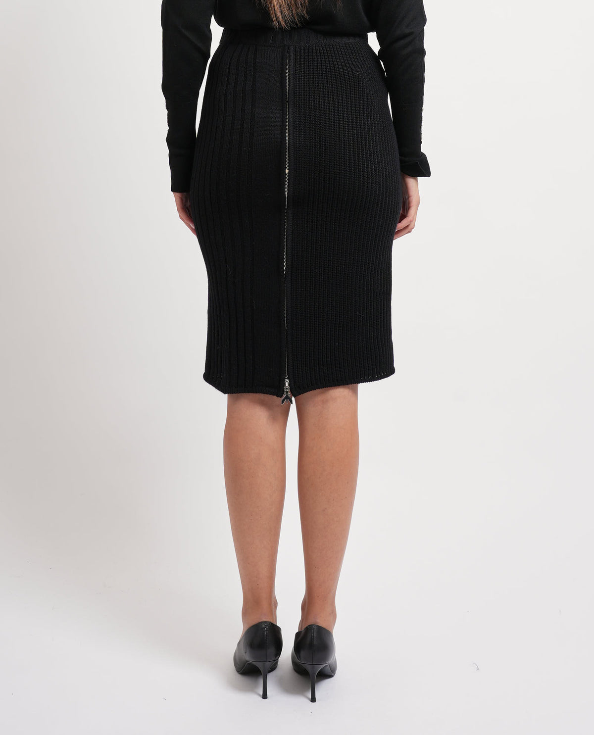 Gonna midi in maglia con zip Patrizia Pepe 