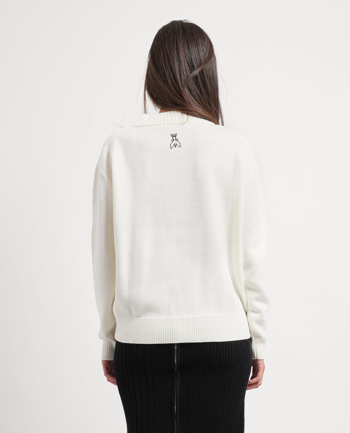 Maglia girocollo donna Patrizia Pepe con slogan 