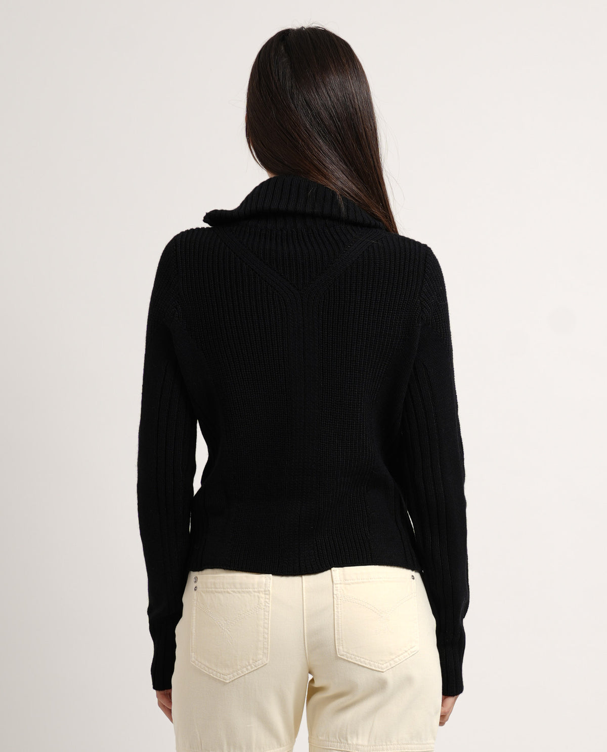 Maglione Patrizia Pepe con zip asimmetrica 