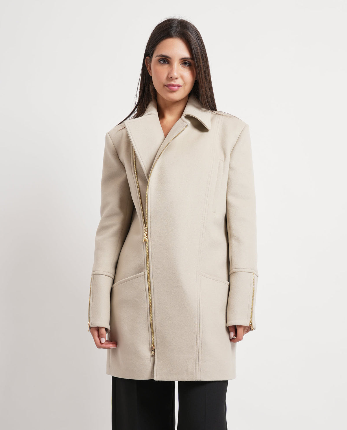 Cappotto donna Patrizia Pepe con zip laterale 