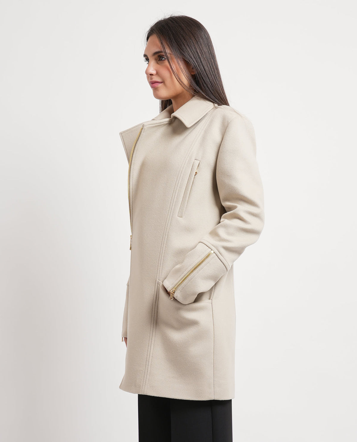 Cappotto donna Patrizia Pepe con zip laterale 