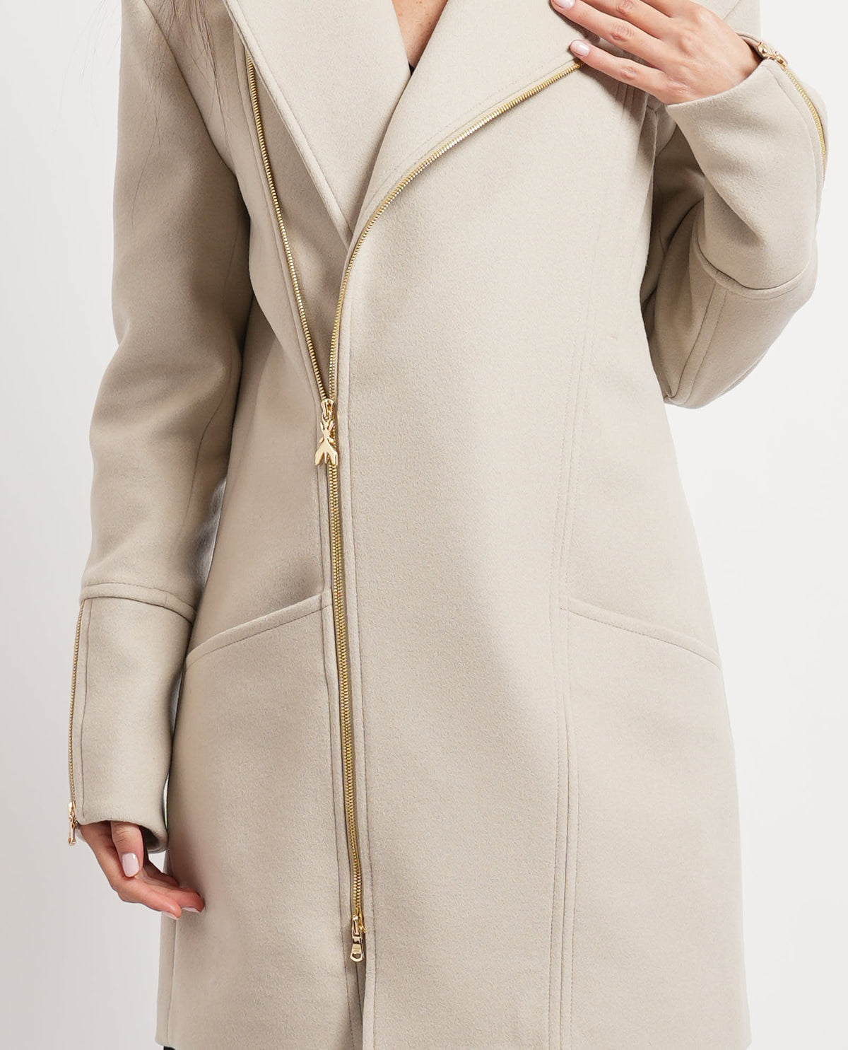 Cappotto donna Patrizia Pepe con zip laterale 