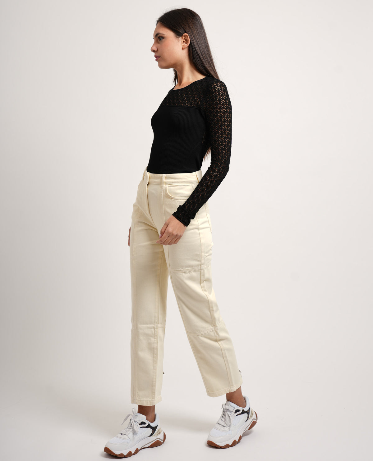 Pantaloni donna a vita alta Patrizia Pepe 