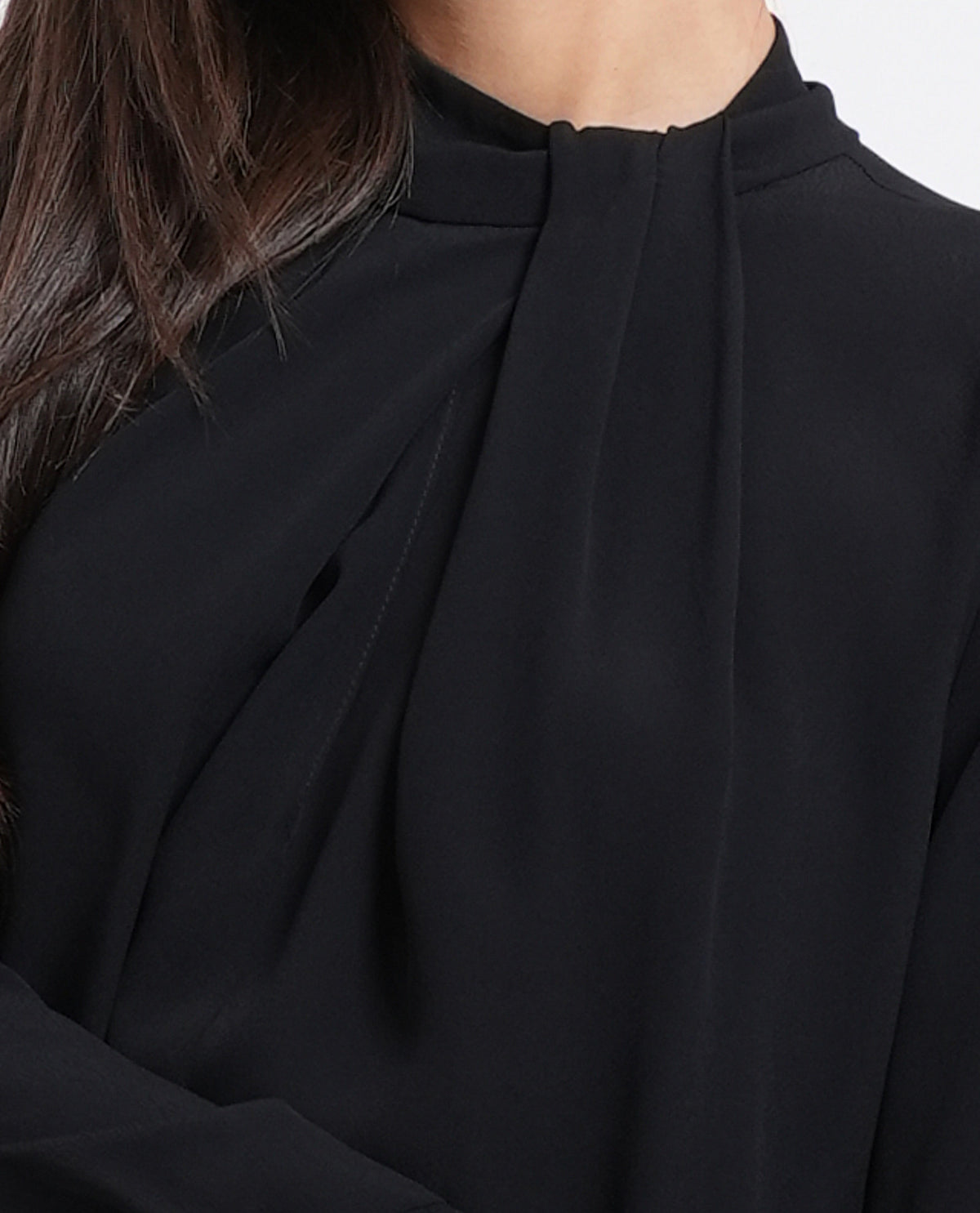 Blusa fluida donna Patriza Pepe con collo drappeggiato 