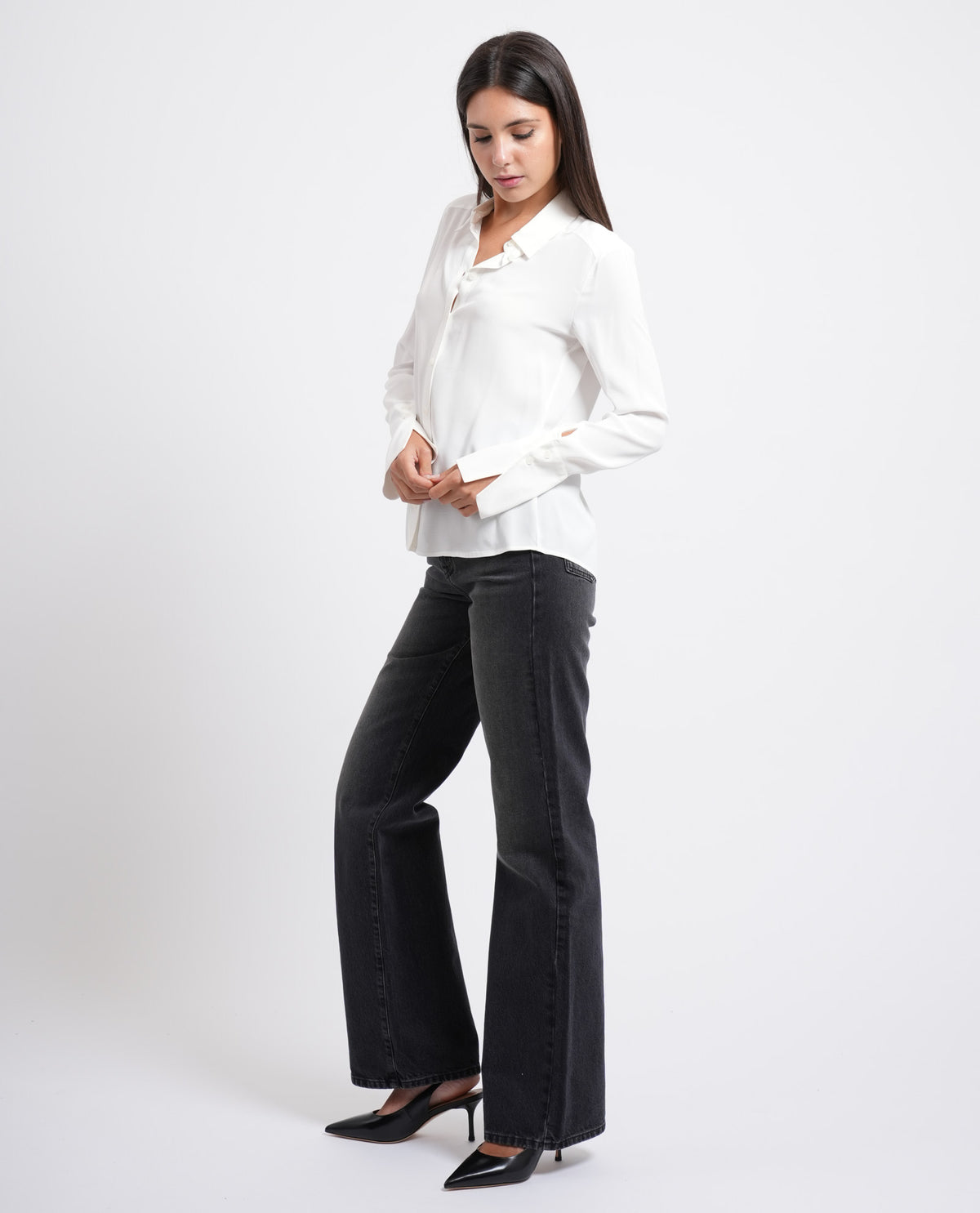 Camicia fluida in crêpe di viscosa Patrizia Pepe donna 