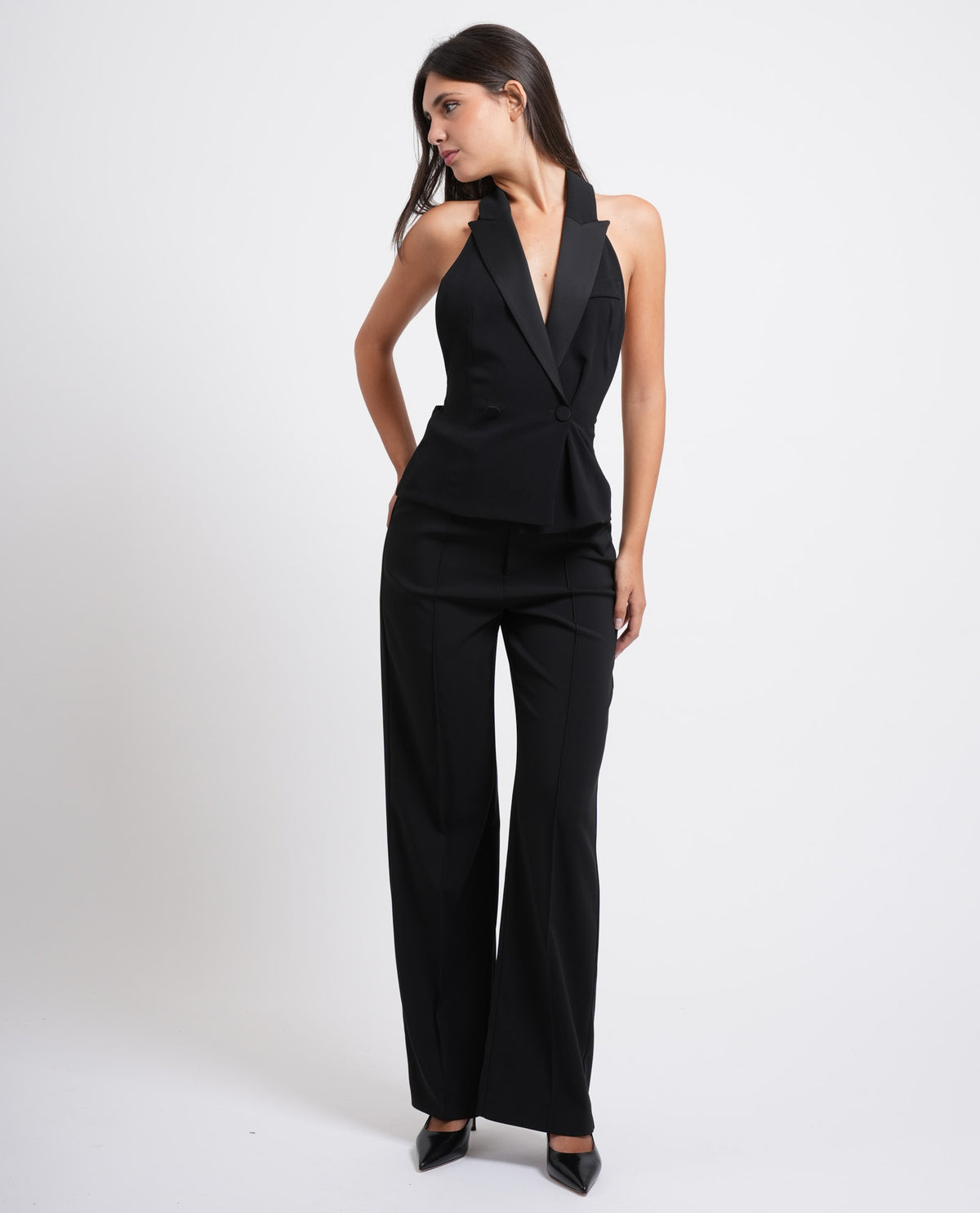 Gilet smoking donna Patrizia Pepe in crepe 