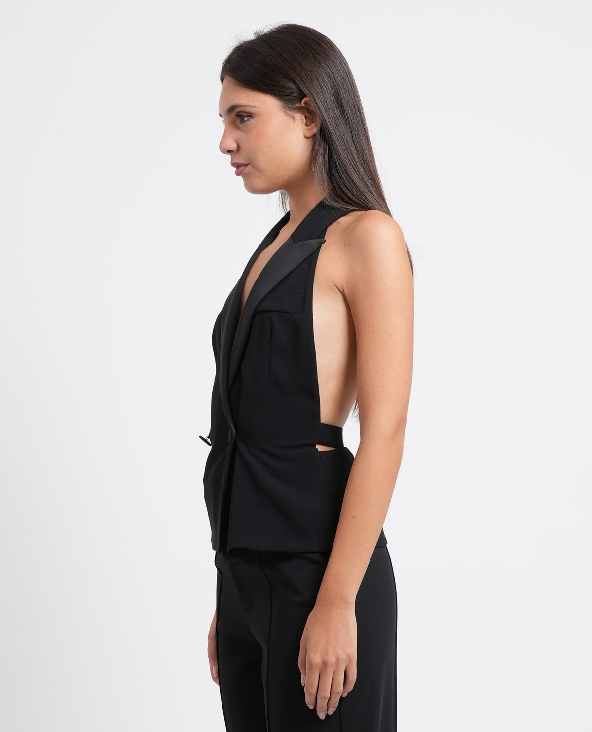 Gilet smoking donna Patrizia Pepe in crepe 