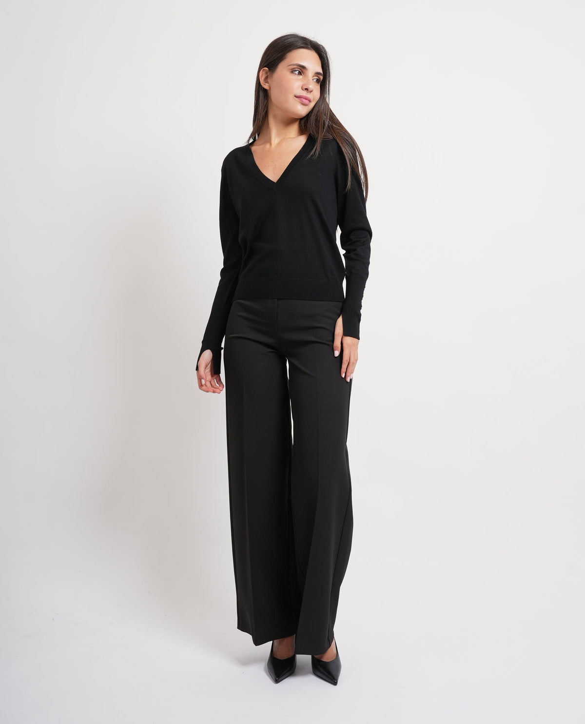 Maglione con scollo a V Patrizia Pepe 